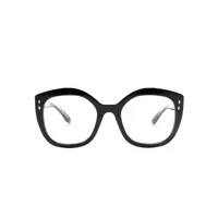 isabel marant eyewear lunettes de vue à monture ronde - noir