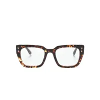 isabel marant eyewear lunettes de vue à monture carrée - marron
