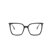 isabel marant eyewear lunettes de vue carrées à logo imprimé - noir