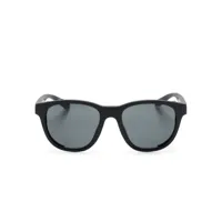 emporio armani lunettes de soleil à monture ovale - noir