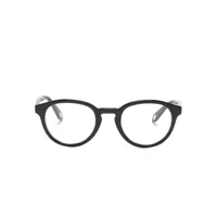 giorgio armani lunettes de vue à monture panto - noir