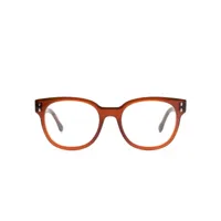 isabel marant eyewear lunettes de vue d'inspiration wayfarer - marron