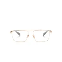 balmain eyewear lunettes de vue brigade vi à monture carrée - or