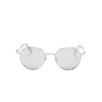moncler eyewear lunettes de soleil owlet à monture ronde - argent
