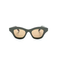lapima lunettes de soleil tessa petit à monture carrée - vert