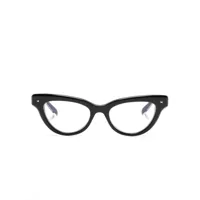 valentino eyewear lunettes de vue v-essential ii à monture papillon - noir