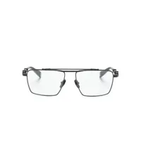 balmain eyewear lunettes de vue brigade vi à monture pilote - noir