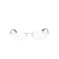 maybach eyewear lunettes de vue rectangulaires the artist iii - blanc