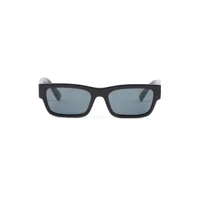 prada eyewear rectangle-frame logo-plaque sunglasses - noir