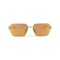 prada eyewear lunettes de soleil runway - orange