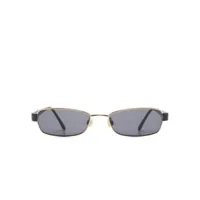 chanel pre-owned rectangle-shape sunglasses - noir