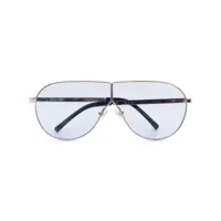 prada pre-owned pilot-frame metal sunglasses - argent
