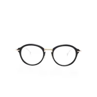 thom browne eyewear lunettes de vue à monture ronde - bleu