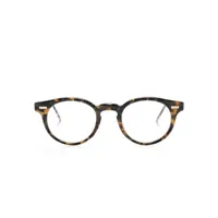 thom browne eyewear lunettes de vue à monture pantos - marron