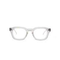 thom browne eyewear lunettes de vue à monture carrée - gris