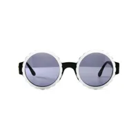 chanel pre-owned lunettes de soleil à monture ronde (1994) - noir