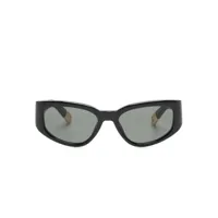 jacquemus lunettes de soleil à monture rectangulaire - noir