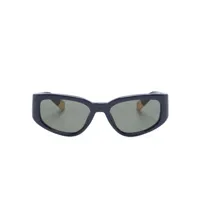 jacquemus lunettes de soleil à monture rectangulaire - bleu