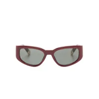 jacquemus lunettes de soleil à monture rectangulaire - rouge