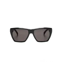 dunhill lunettes de soleil du0031s à monture carrée - noir