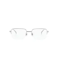 dunhill lunettes de vue à monture rectangulaire - gris