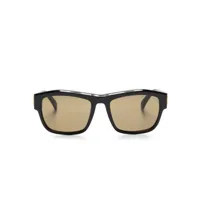 dunhill lunettes de soleil à monture rectangulaire - noir