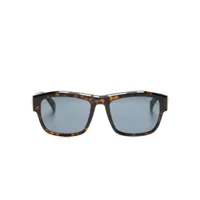 dunhill lunettes de soleil à monture carrée - marron