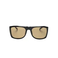 dunhill lunettes de soleil rollagas spoiler à monture carrée - noir