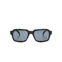 dunhill lunettes de soleil à monture carrée - marron