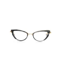 valentino eyewear lunettes de vue à monture papillon - noir