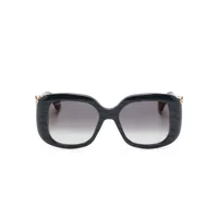 cartier eyewear lunettes de soleil panthère de cartier à monture carrée - gris
