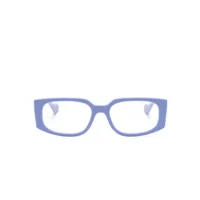 gucci eyewear lunettes de vue à monture rectangulaire - violet