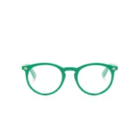 gucci eyewear lunettes de vue à monture ronde - vert