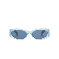 jacquemus lunettes de soleil les lunettes - bleu