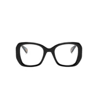 chloé eyewear lunettes de vue marcie à monture oversize - noir