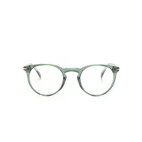 eyewear by david beckham lunettes de vue à monture ronde transparente - vert