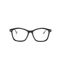 isabel marant eyewear lunettes de vue carrées à logo gravé - noir