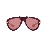 burberry eyewear lunettes de soleil shield mask - rouge
