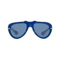 burberry eyewear lunettes de soleil shield mask - bleu