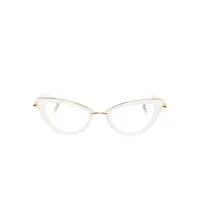 valentino eyewear lunettes de vue v daydream à monture papillon - blanc