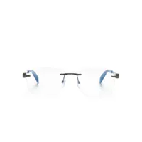 chopard eyewear lunettes de vue à logo gravé - noir
