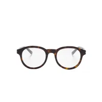 gucci eyewear lunettes de vue à monture pantos - marron