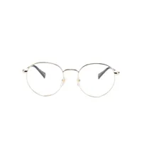 gucci eyewear lunettes de vue à monture ronde - noir