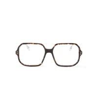 isabel marant eyewear lunettes de vue à monture oversize - marron
