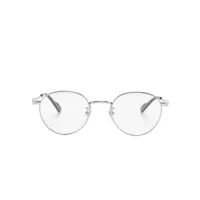 gucci eyewear lunettes de vue à monture ronde - argent