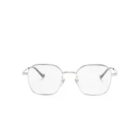 gucci eyewear lunettes de vue à monture géométrique - gris