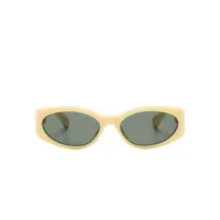 jacquemus lunettes de soleil ovales les lunettes - jaune