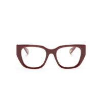 chloé eyewear lunettes de soleil à monture papillon - rouge
