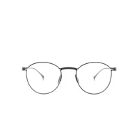 giorgio armani x yuichi toyama lunettes de vue à monture ronde - noir