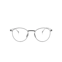 giorgio armani lunettes de vue à monture panto - gris